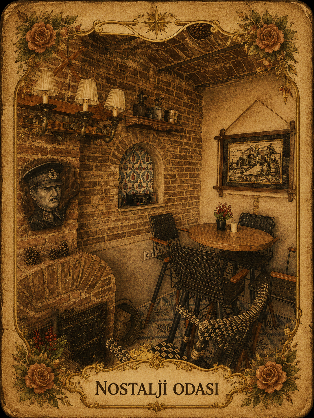 Nostalji Odası tarot kartı ön yüz