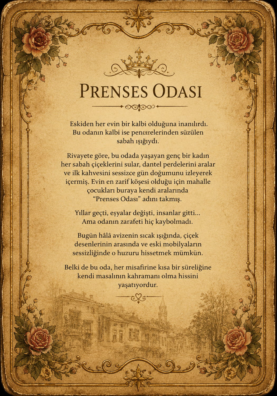 Prenses Odası hikayesi