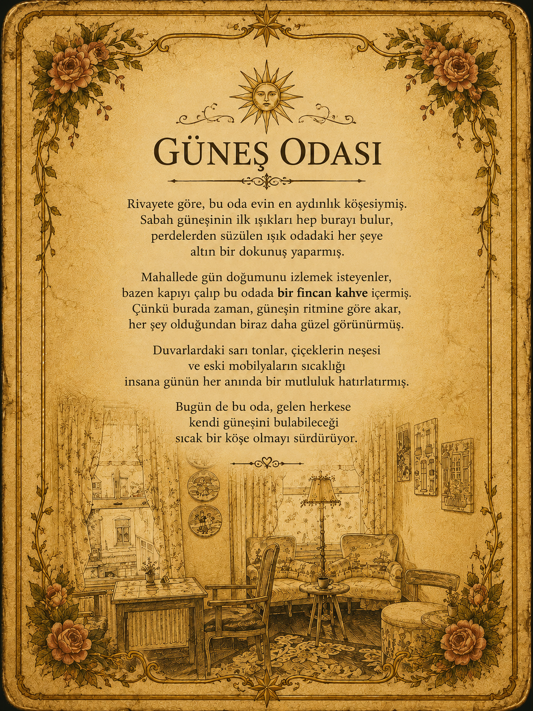 Güneş Odası hikayesi