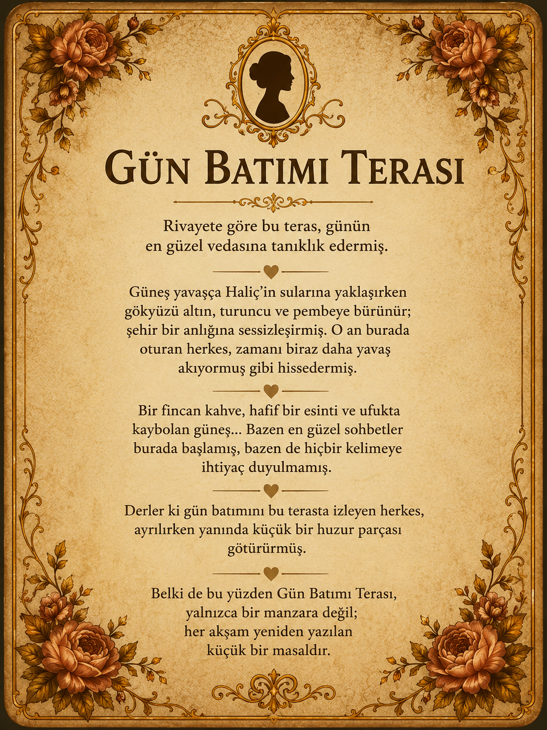 Gün Batımı Terası hikayesi